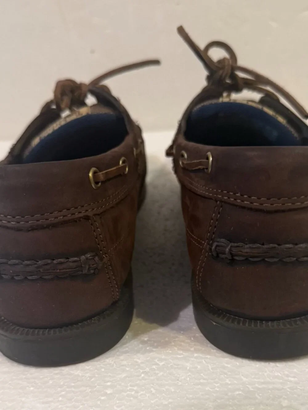 Timberland Brown Leather Boat Shoes Kiawah Earthkeepers Men's Size 10.5 Handsewn